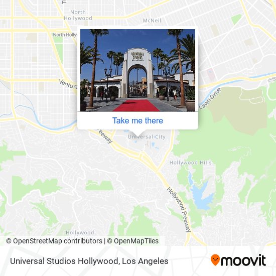 universal studio hollywood map