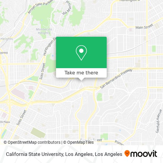 Mapa de California State University, Los Angeles