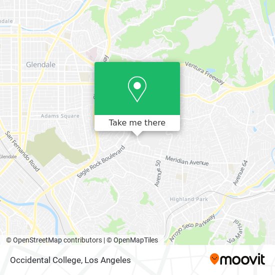 Occidental College map