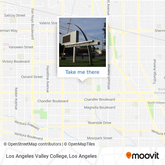 Mapa de Los Angeles Valley College