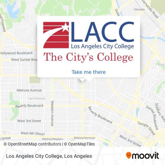 Mapa de Los Angeles City College