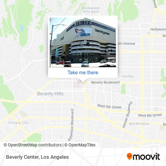 How to get to Beverly Center in Beverly Grove, La by Bus, Subway
