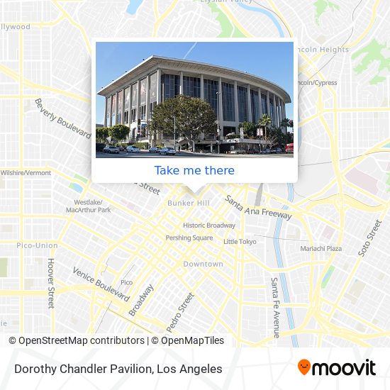 Dorothy Chandler Pavilion map