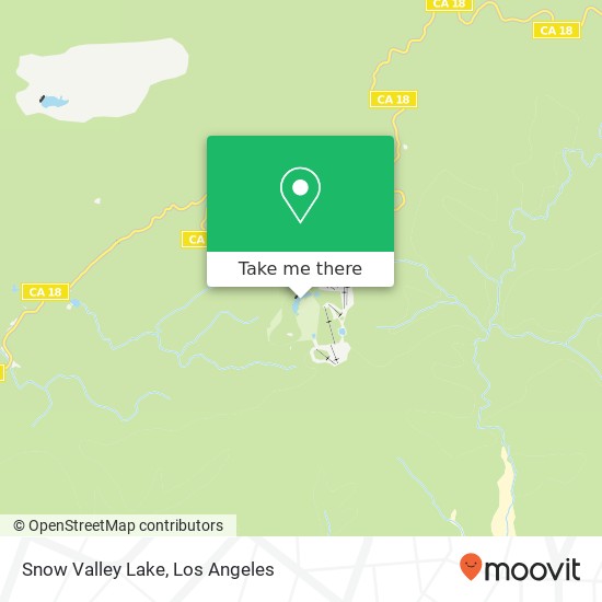 Snow Valley Lake map