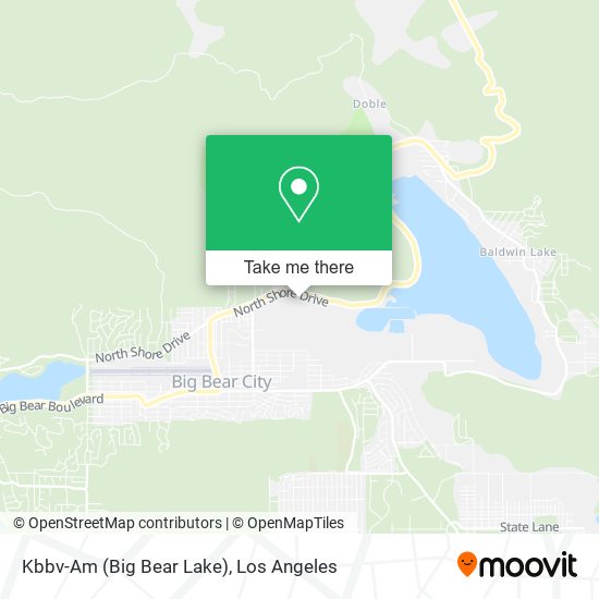 Kbbv-Am (Big Bear Lake) map