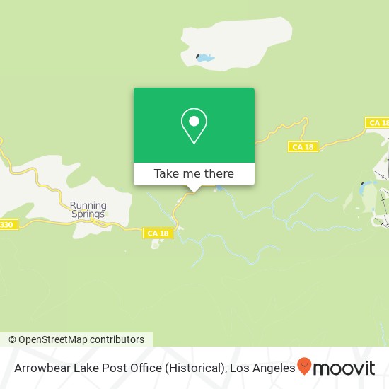 Mapa de Arrowbear Lake Post Office (Historical)