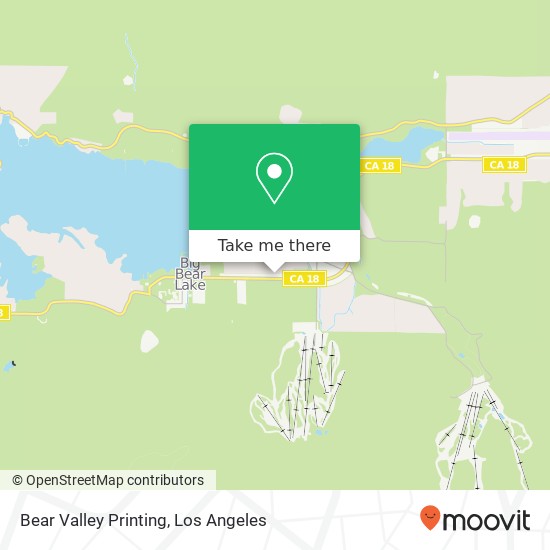 Mapa de Bear Valley Printing