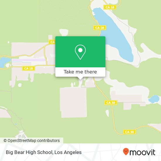 Mapa de Big Bear High School