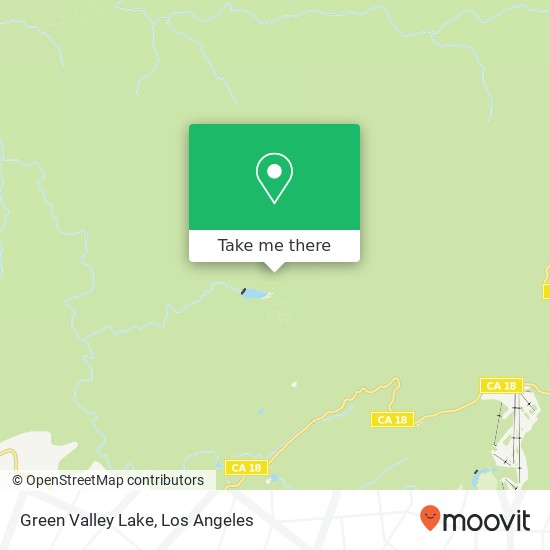 Green Valley Lake map