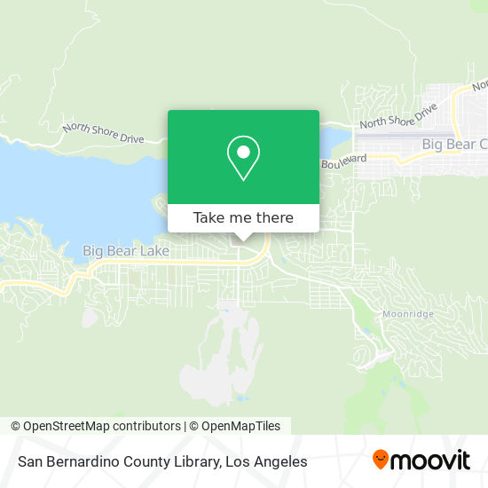 Mapa de San Bernardino County Library