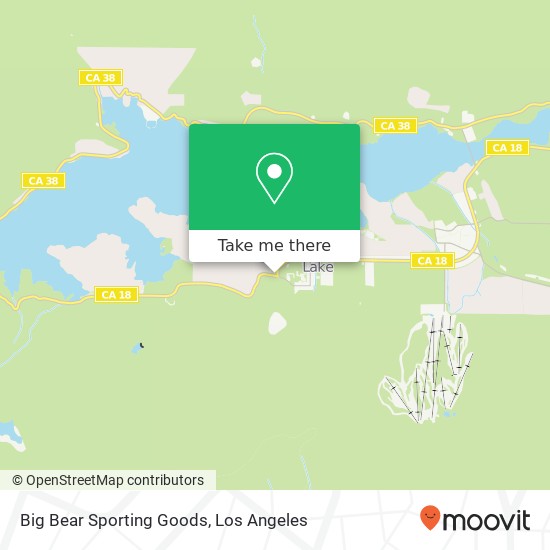 Mapa de Big Bear Sporting Goods