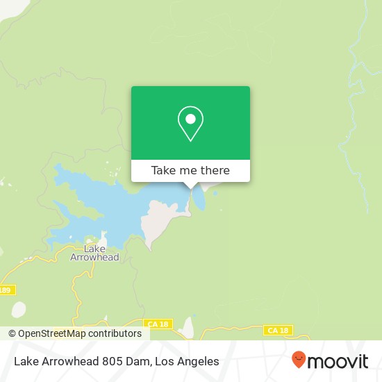 Mapa de Lake Arrowhead 805 Dam