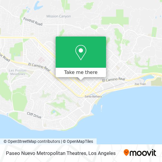 Paseo Nuevo Metropolitan Theatres map