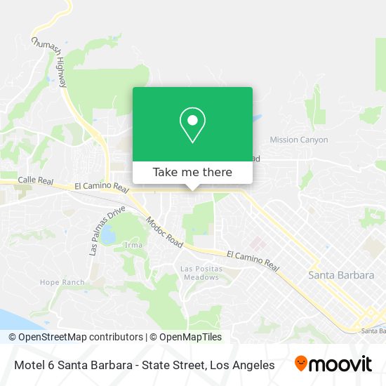 Motel 6 Santa Barbara - State Street map