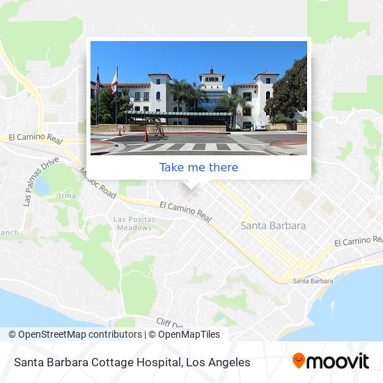 Santa Barbara Cottage Hospital map
