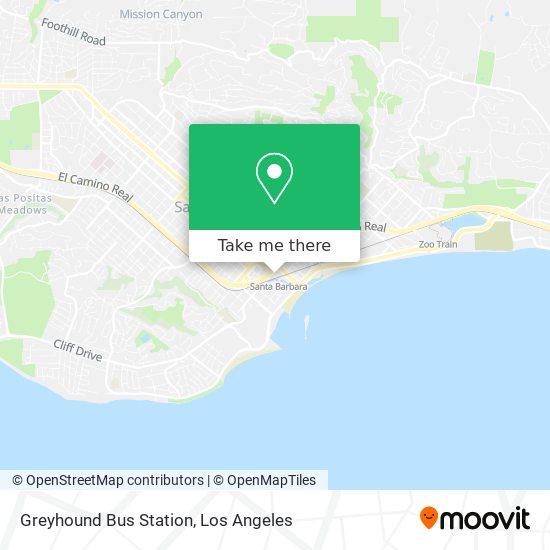 Greyhound Bus Station map