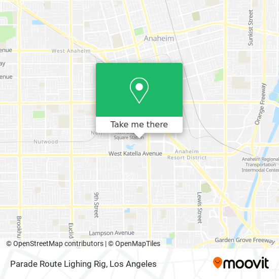 Parade Route Lighing Rig map