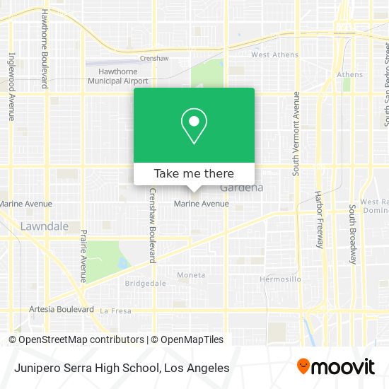 Junipero Serra High School map