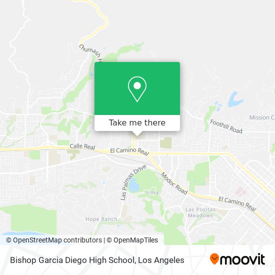 Bishop Garcia Diego High School map