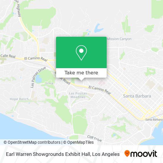 Earl Warren Showgrounds Exhibit Hall map