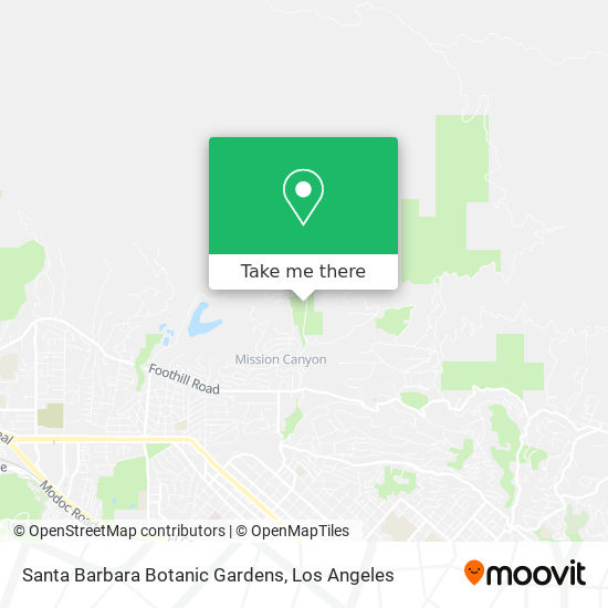 Santa Barbara Botanic Gardens map