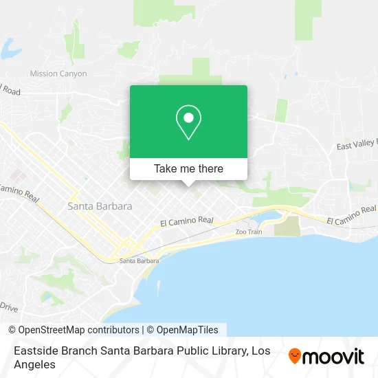Eastside Branch Santa Barbara Public Library map