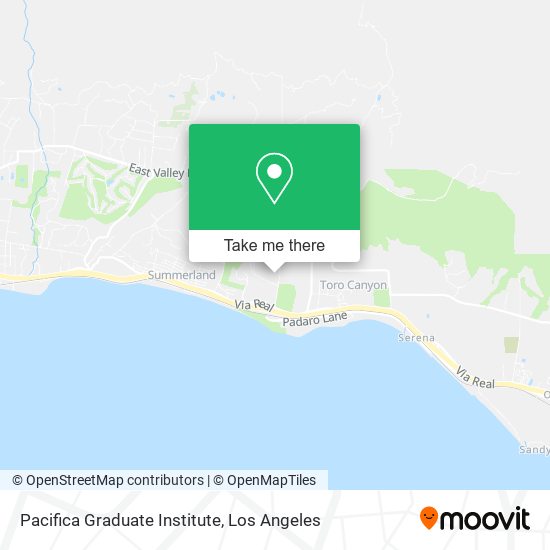 Mapa de Pacifica Graduate Institute