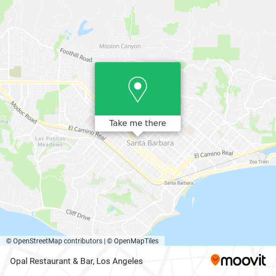 Opal Restaurant & Bar map