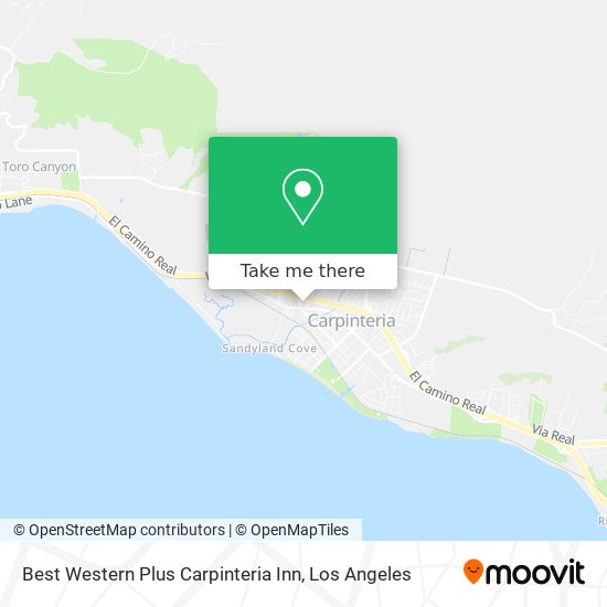 Best Western Plus Carpinteria Inn map