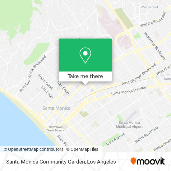 Mapa de Santa Monica Community Garden