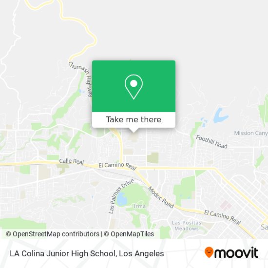 Mapa de LA Colina Junior High School