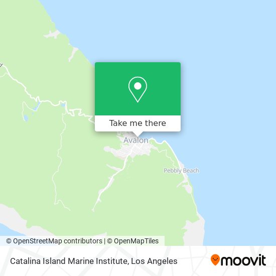 Catalina Island Marine Institute map