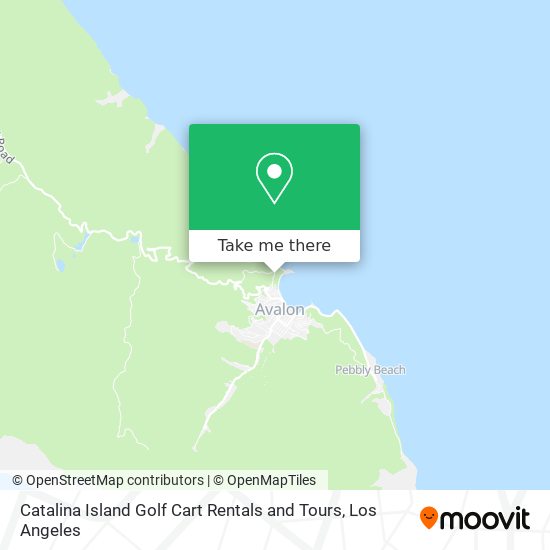 Catalina Island Golf Cart Rentals and Tours map