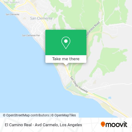 El Camino Real - Avd Carmelo map