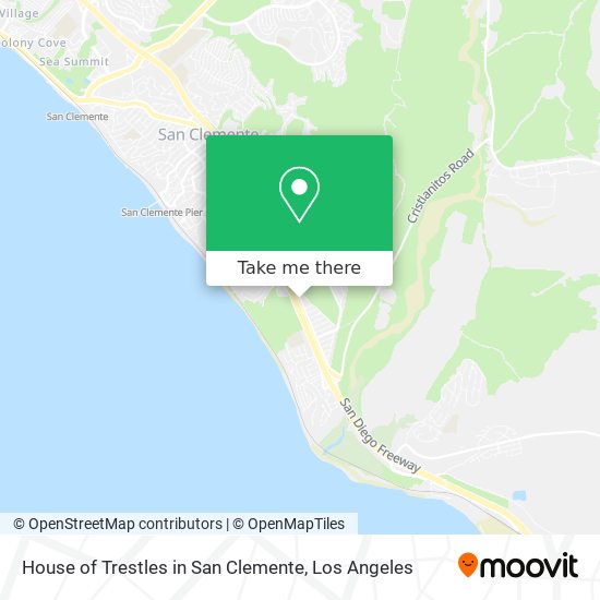 House of Trestles in San Clemente map