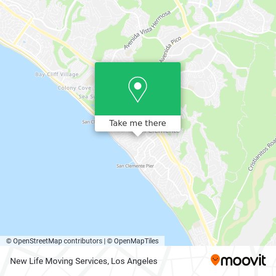 New Life Moving Services map