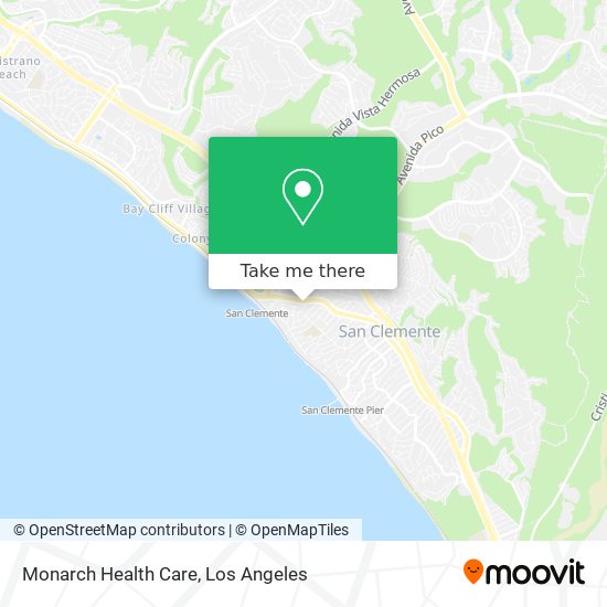 Monarch Health Care map