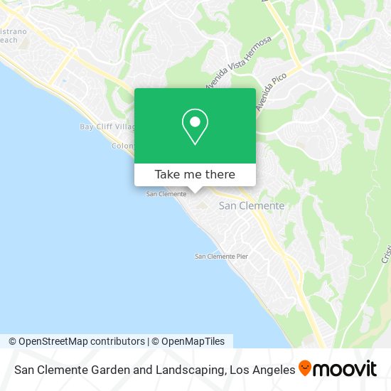 San Clemente Garden and Landscaping map