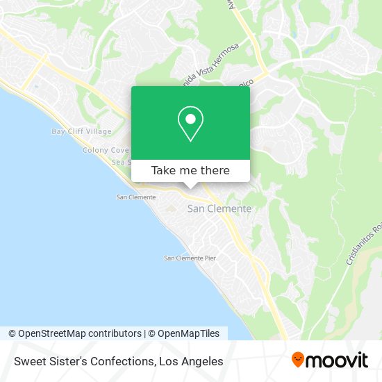 Sweet Sister's Confections map