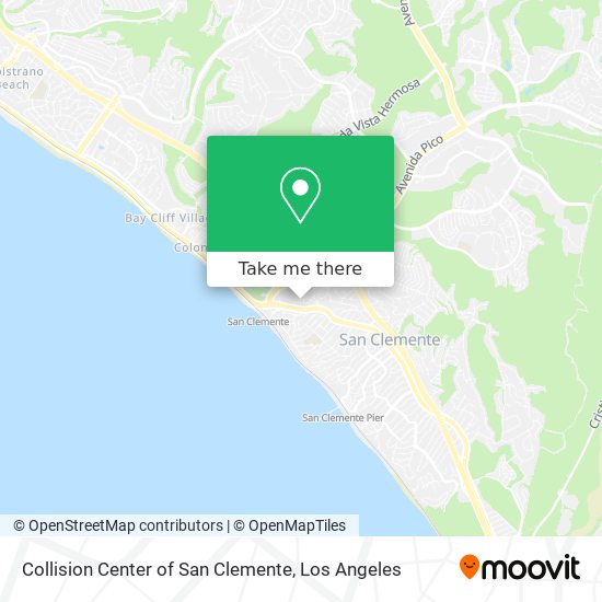 Mapa de Collision Center of San Clemente