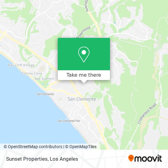 Sunset Properties map