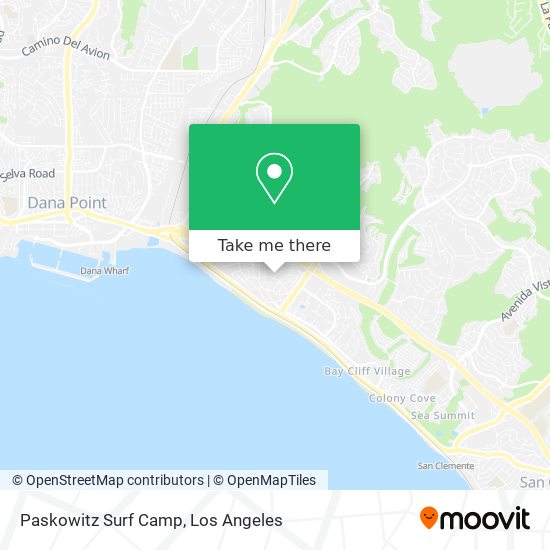 Paskowitz Surf Camp map