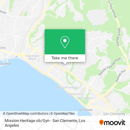 Mission Heritage ob / Gyn - San Clemente map