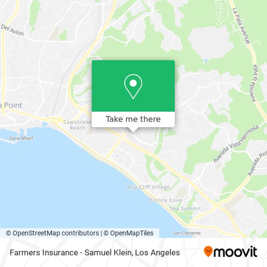 Farmers Insurance - Samuel Klein map