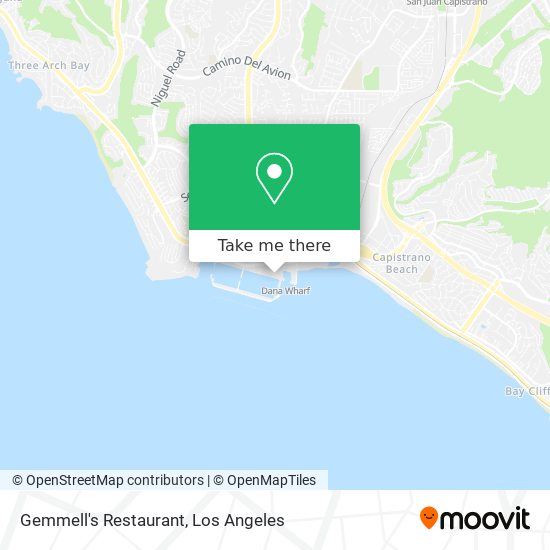 Mapa de Gemmell's Restaurant