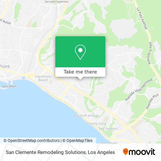 San Clemente Remodeling Solutions map