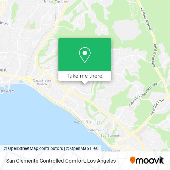 Mapa de San Clemente Controlled Comfort