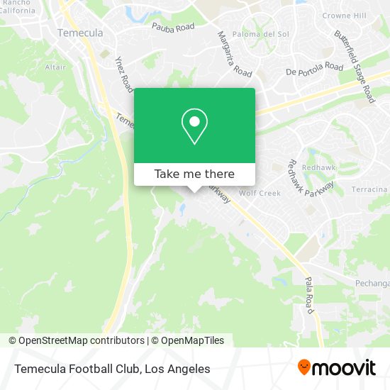 Temecula Football Club map