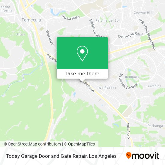 Mapa de Today Garage Door and Gate Repair