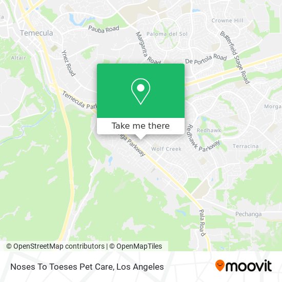 Noses To Toeses Pet Care map